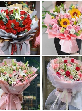 北京市东城区天坛永定门外同城鲜花店圣诞节玫瑰百合送朋友长辈老