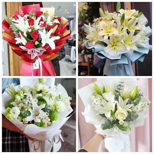 黔南州都匀市福泉市龙里县同城鲜花店情人玫瑰百合送朋友长辈老婆