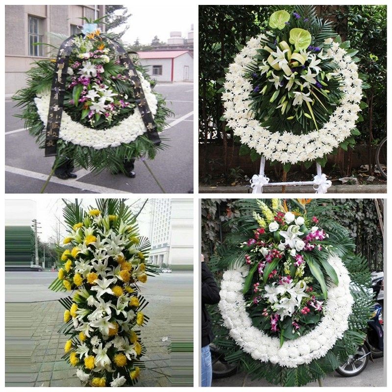 深圳福田园岭南园华富莲花花圈白