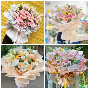 上海浦东新区三林惠南周浦同城鲜花店情人玫瑰百合送朋友长辈老婆