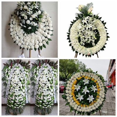 贵港市港北区港南区覃塘区鲜花丧事花圈店白事菊花篮祭奠悼念殡葬