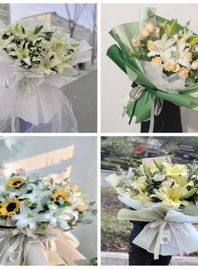 葫芦岛龙港区连山区南票区同城鲜花店圣诞节玫瑰百合送朋友长辈老