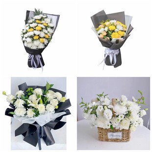 延安市宝塔区洛川县富县菊花鲜花同城配送清明上坟扫墓祭奠悼念