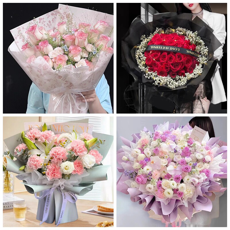 防城港港口防城东兴上思县鲜花同城送粉紫红玫瑰教师节女朋友老婆