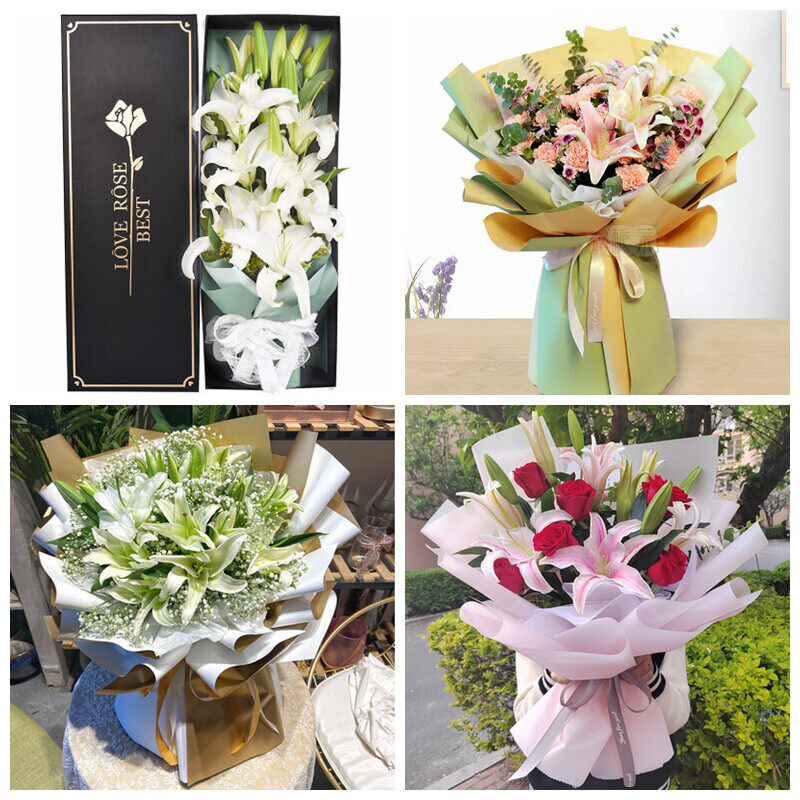 酒泉市肃州区玉门市敦煌市同城鲜花店送生日玫瑰百合送朋友长辈老 - 实物图