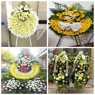上海市杨浦区殷行街大桥街花圈白