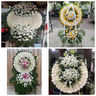 聊城东阿高唐阳谷县茌平县花圈白事丧事花篮葬礼殡葬鲜花同城店送