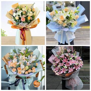 文山麻栗坡丘北县广南县富宁县同城鲜花店情人玫瑰百合送朋友长辈