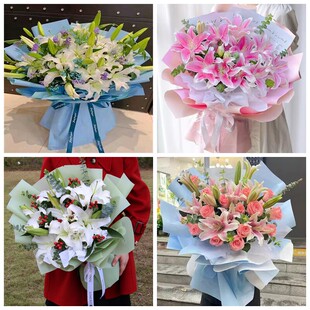 济南市天桥区历城区长清区同城鲜花店情人玫瑰百合送朋友长辈老婆