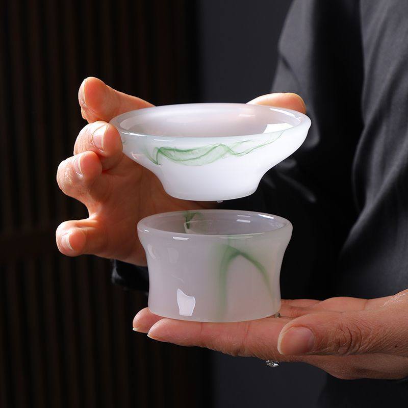 轻奢琉璃茶漏功夫茶具过滤网茶渣过滤器家用喝茶茶滤漏斗高档茶隔