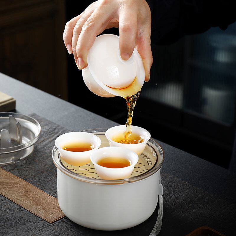 潮汕功夫茶具套装带茶盘