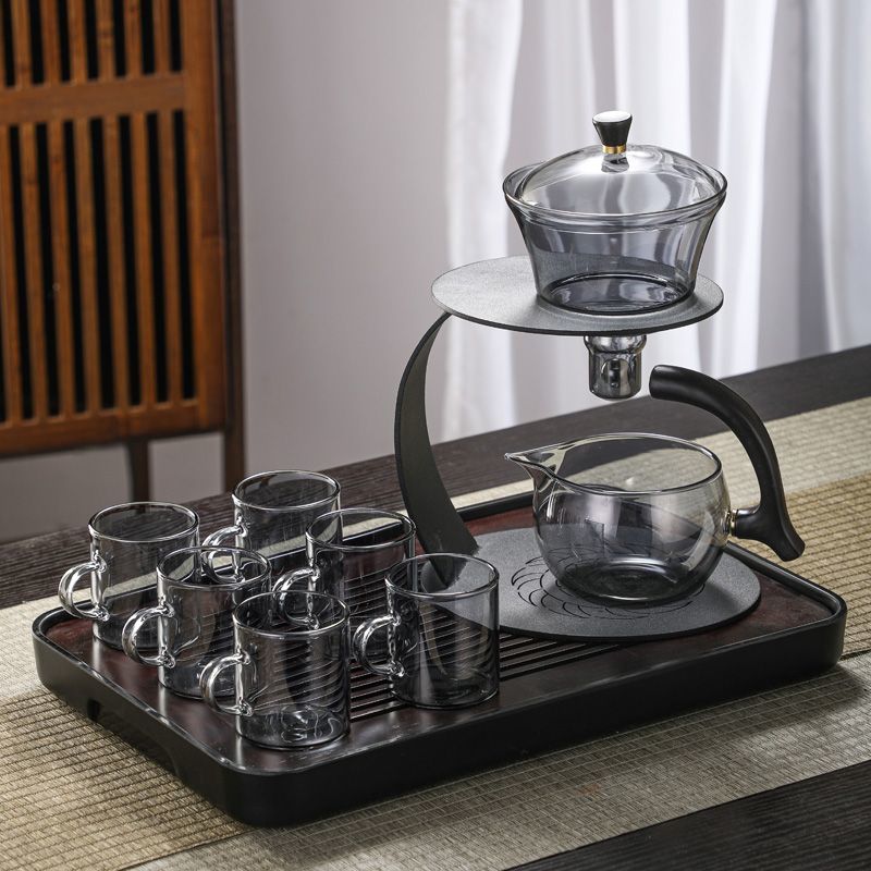 磁吸泡茶壶玻璃自动茶具