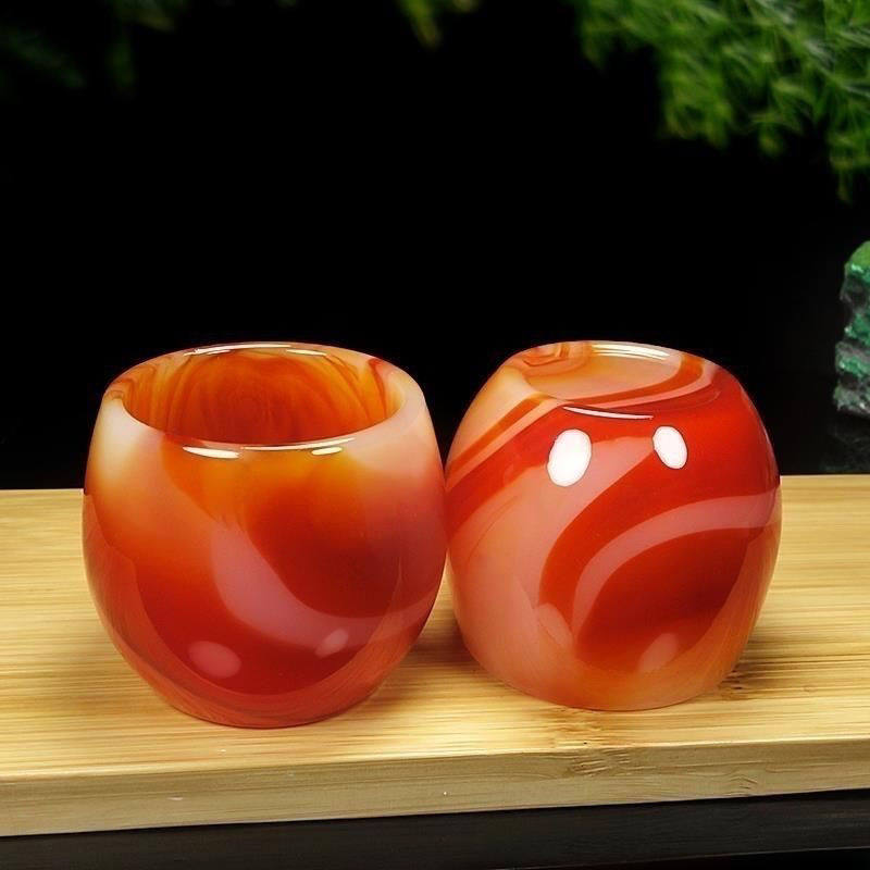 琉璃红玛瑙鸿运聚财玉石