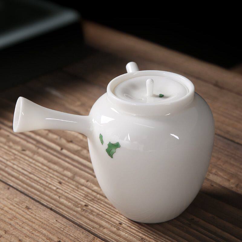 德化白瓷茶壶玉羊脂白单