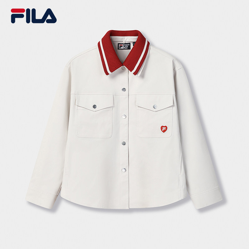 FILA 斐乐官方女士梭织外套2026春季新款时尚休闲舒适双领子上衣,运动服/休闲服装,运动茄克/外套,淘宝优惠券,粉丝福利购,淘宝优惠卷