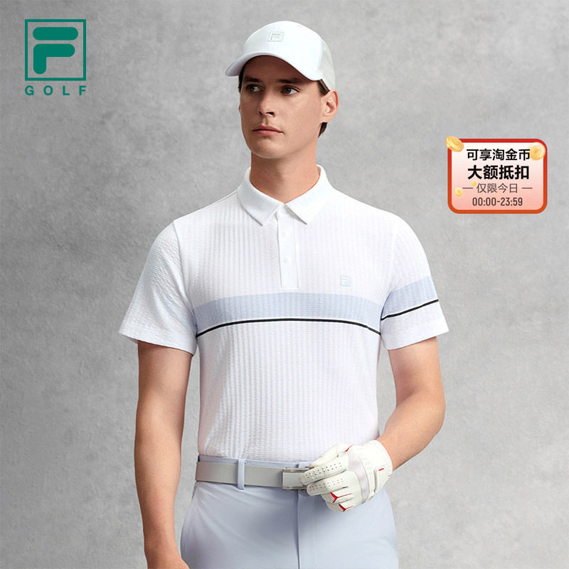 FILA斐乐针织短袖POLO衫