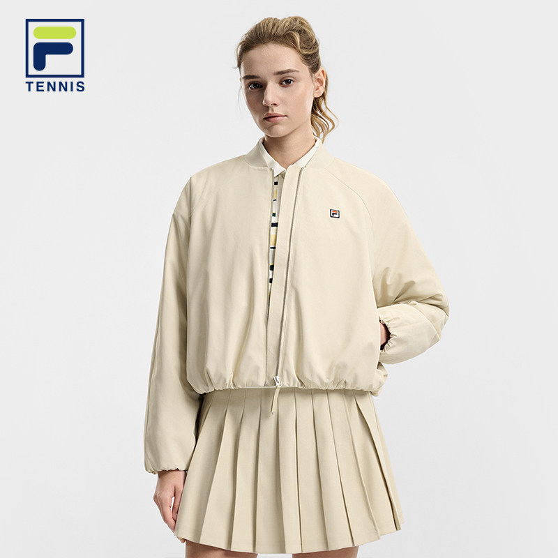 FILA 斐乐官方女士棉服2026春新款网球运动简约宽松保暖夹克外套