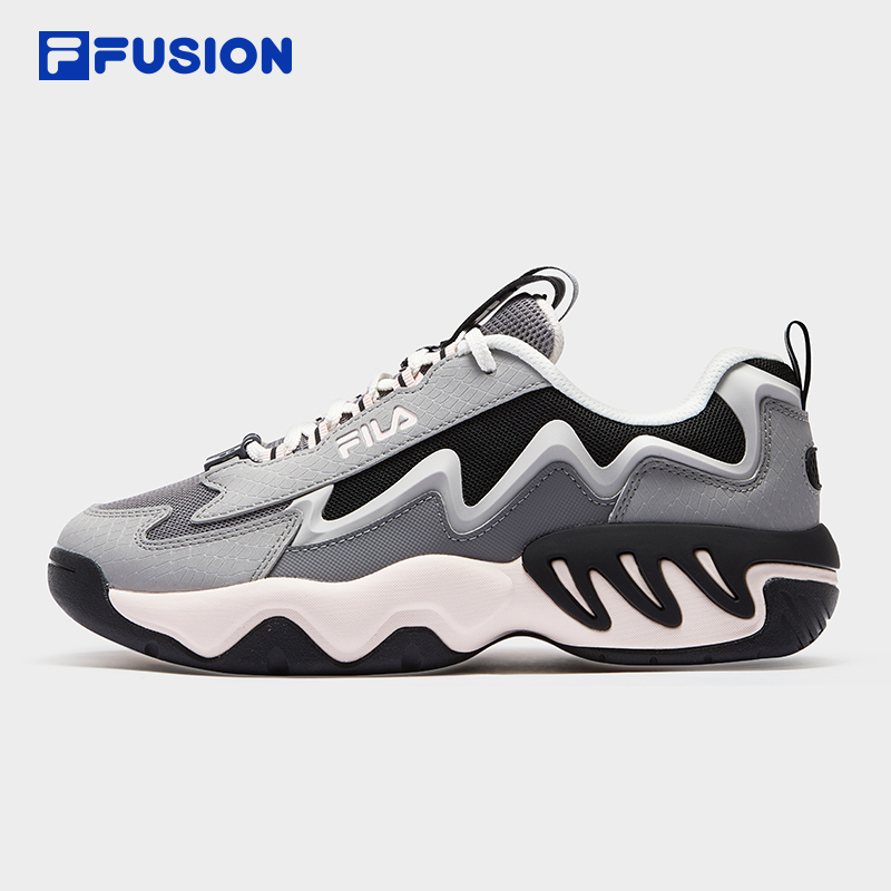 FILA FUSION斐乐潮牌女鞋SHOCK复古篮球鞋2025秋新款电光鞋运动鞋