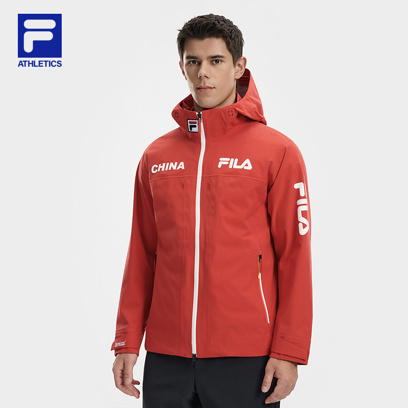FILA斐乐男冲锋衣26春新款户外运动舒适防水连帽4810凌峰雪壳外套,运动服/休闲服装,运动茄克/外套,淘宝优惠券,粉丝福利购,淘宝优惠卷