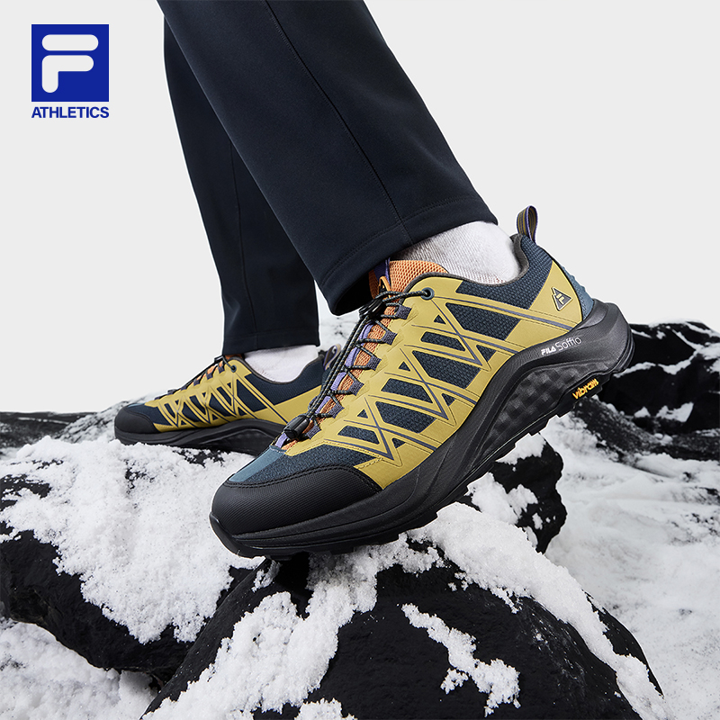 FILA斐乐官方雪狼2+户外跑鞋男鞋2025冬季新款越野跑鞋徒步运动鞋