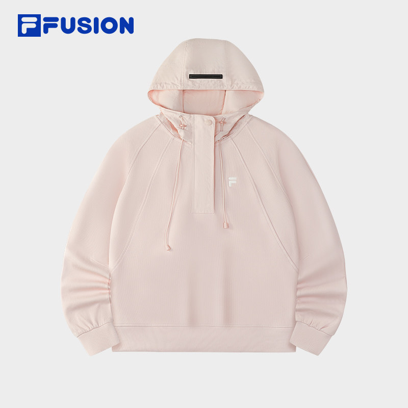 FILA FUSION斐乐潮牌女子连帽卫衣2025冬季新款休闲宽松针织上衣,运动服/休闲服装,运动卫衣/套头衫,淘宝优惠券,粉丝福利购,淘宝优惠卷