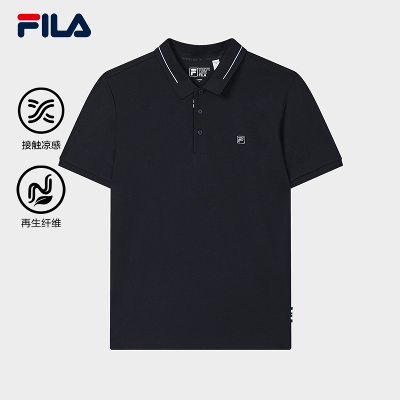 FILA斐乐针织短袖POLO衫