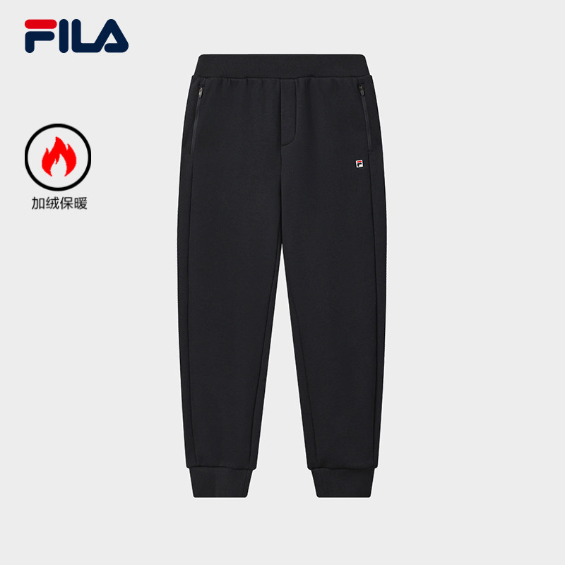 FILA 斐乐官方男士针织长裤2025冬季新款时尚简约舒适加绒休闲裤,运动服/休闲服装,运动长裤,淘宝优惠券,粉丝福利购,淘宝优惠卷