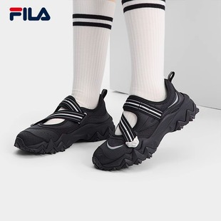 斐乐官方女鞋 玛丽珍凉拖魔术贴鞋 欧客漫凉鞋 新款 子 2025夏季 FILA