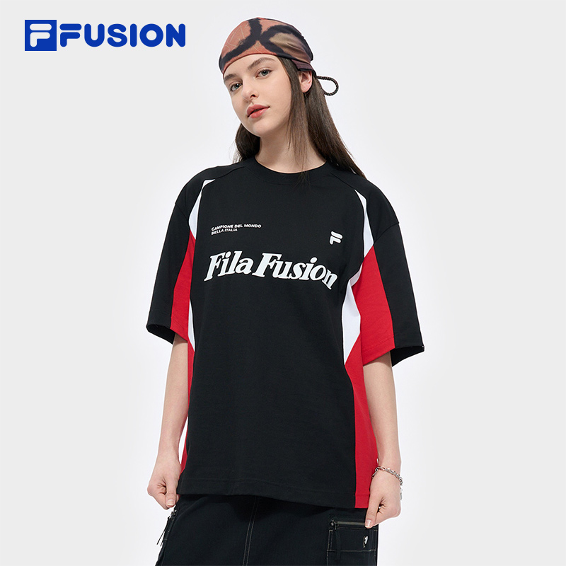 FILAFUSION斐乐中性针织短袖衫