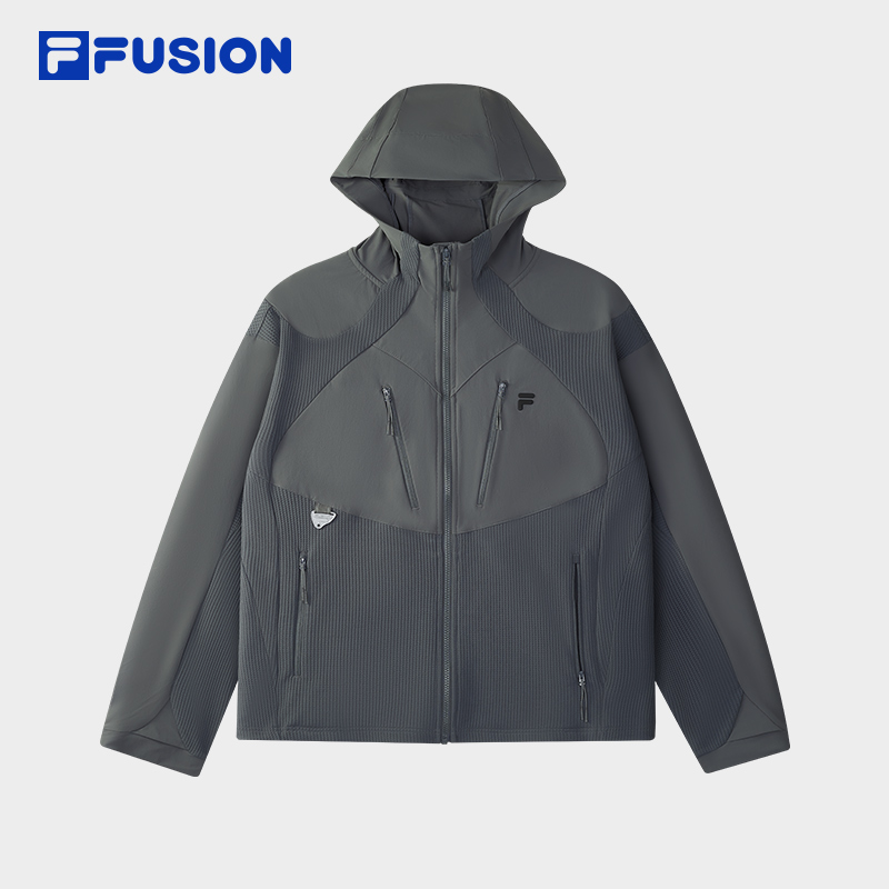 FILAFUSION斐乐男针织连帽外套