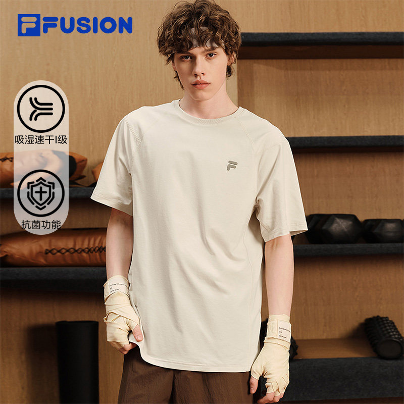 FILA FUSION斐乐潮牌情侣款短袖衫2026夏新款吸湿速干抗菌运动T恤