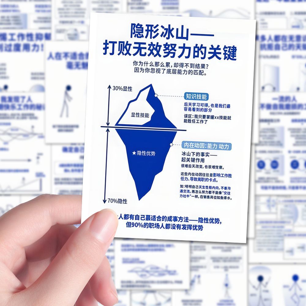 108张一天一改变自我心理学贴纸