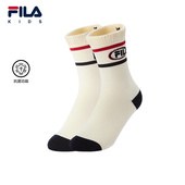 男小童高腰袜2件装 新款 抗菌功能 FILA斐乐儿童袜子2025年冬季