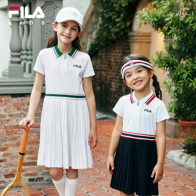 FILA斐乐网球裙女童运动裙子