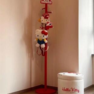 可爱卡通helloKitty猫挂衣架木质衣帽架家用卧室宿舍挂衣架衣帽架