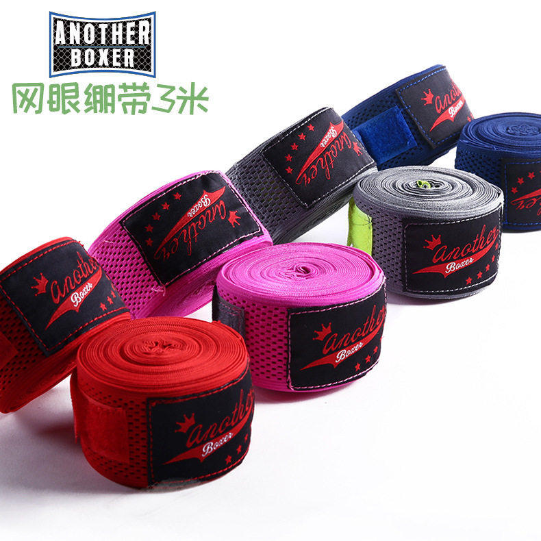 网眼泰拳散打拳击绷带运动吸汗绑手带缠手带护手拳套绷带散打绷带