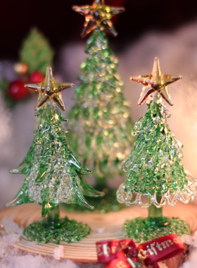 圣诞节装饰摆件小礼物玻璃ins风