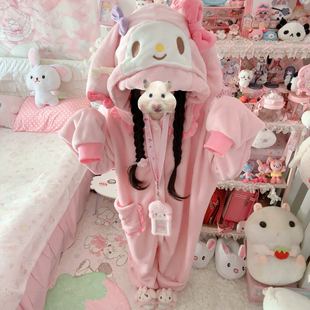 【小软摘星星】复刻美乐蒂连体睡衣珊瑚绒成人