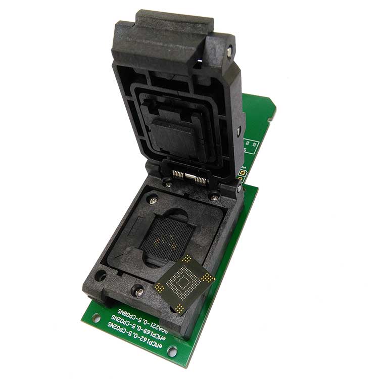 eMMC16转数据恢复3座em9mc15 烧试录座 长接口SD卡测座 KZT