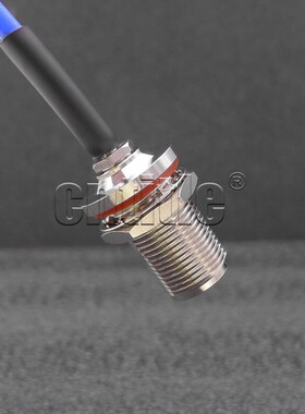 单头母N头半柔跳进线 采用原装进口3号14口1 RG4电02射频同轴缆蓝