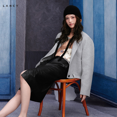 【Anna Seo联名｜沈羽洁同款】LANCY/朗姿26冬新萌宠刺绣针织衫
