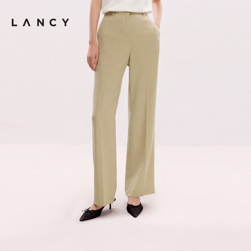 直筒阔腿 立体裤线 预缩处理