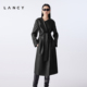 收腰长款 皮衣外套 朗姿25冬新款 羊皮革气质时尚 秀场同款 LANCY