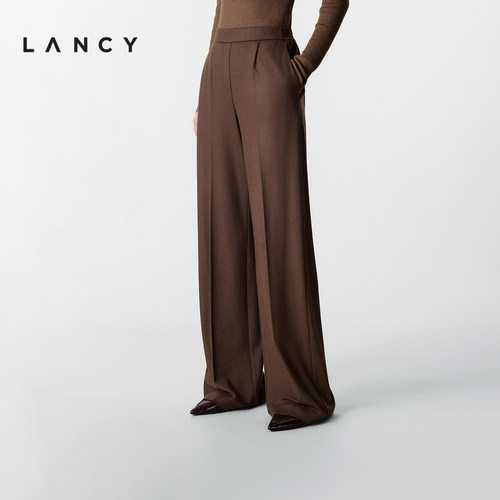 直筒宽松 弹力腰围 垂坠廓形