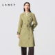 气质高级感腰带收腰风衣棉感中长款 LANCY 朗姿2026春新款 女士外套