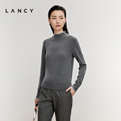 LANCY 女士保暖亲肤毛衣 羊毛百搭多色打底针织衫 朗姿2024冬季 新款
