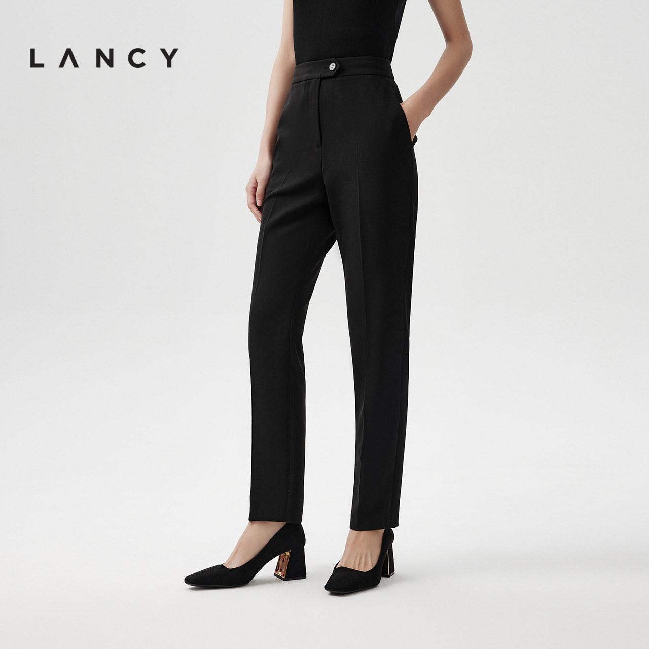 萝卜裤型 立体剪裁 高腰设计