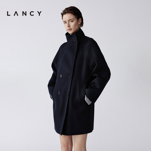 可翻立领 经典双排扣 一手长度