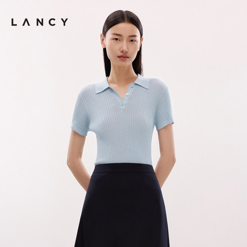 POLO领型 收腰设计 挑孔肌理