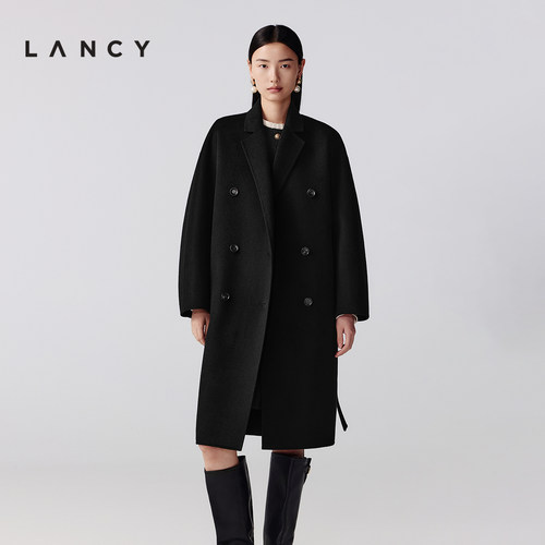 经典版型 腰带收束 双排扣饰